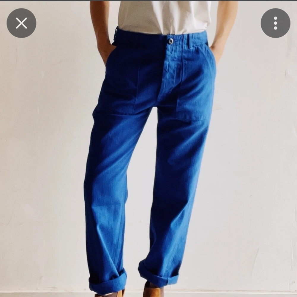 Hey Gang Women’s Military Pant in French Blue
